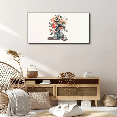 Floral arrangement in a vase Canvas Wall art