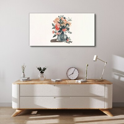 Floral arrangement in a vase Canvas Wall art