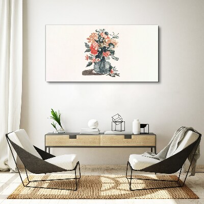 Floral arrangement in a vase Canvas Wall art