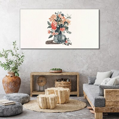 Floral arrangement in a vase Canvas Wall art