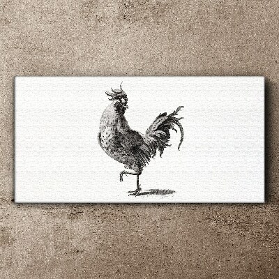 Figure animal bird chicken Canvas Wall art