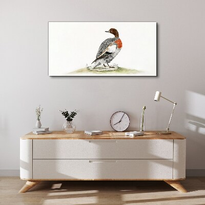Duck on a natural background Canvas Wall art