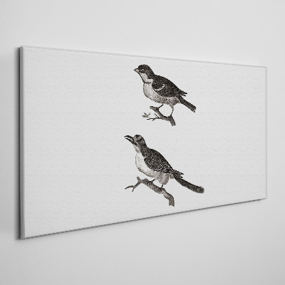 Figure animal bird branch Canvas Wall art