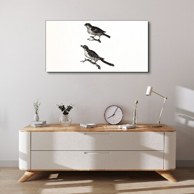 Birds on a branch Canvas Wall art