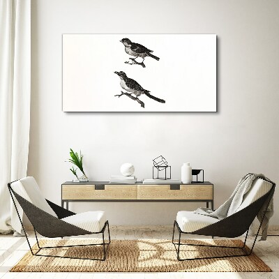 Birds on a branch Canvas Wall art