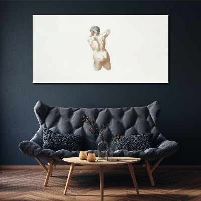 Figure sculpture of a man Canvas Wall art