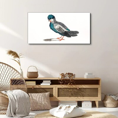 Drawing animal bird Canvas Wall art