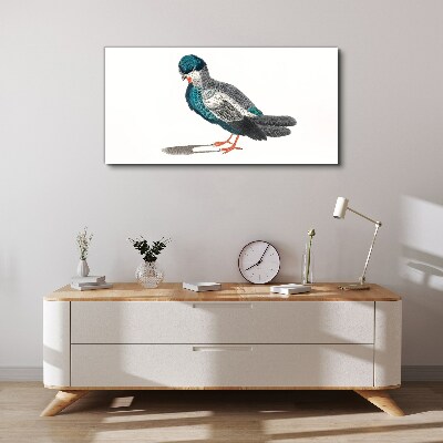 Drawing animal bird Canvas Wall art