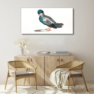 Drawing animal bird Canvas Wall art