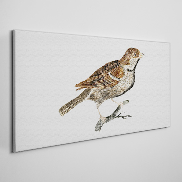 A winged friend in a natural style Canvas Wall art