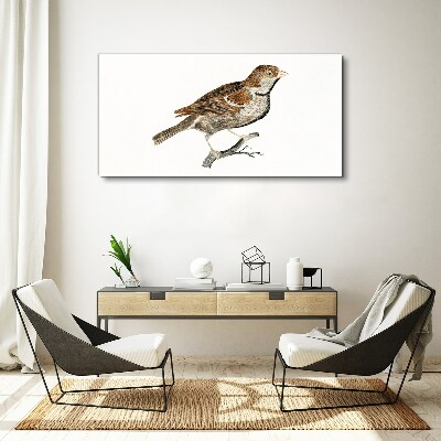 A winged friend in a natural style Canvas Wall art