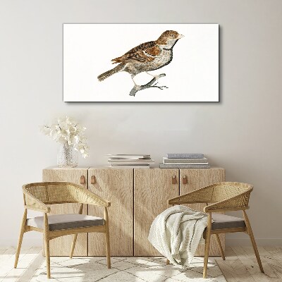 A winged friend in a natural style Canvas Wall art