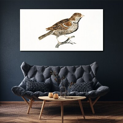 A winged friend in a natural style Canvas Wall art