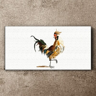 Rooster on the move Canvas Wall art