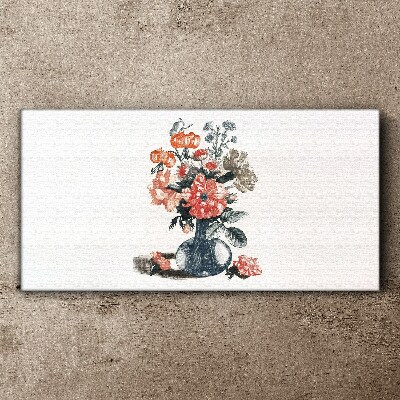 Floral arrangement in a vase Canvas Wall art