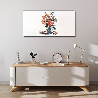 Floral arrangement in a vase Canvas Wall art