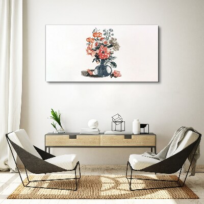 Floral arrangement in a vase Canvas Wall art