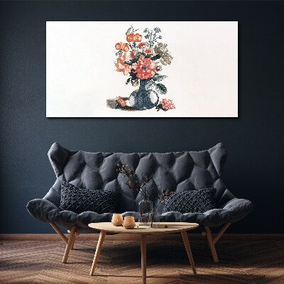 Floral arrangement in a vase Canvas Wall art