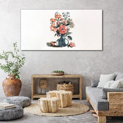 Floral arrangement in a vase Canvas Wall art