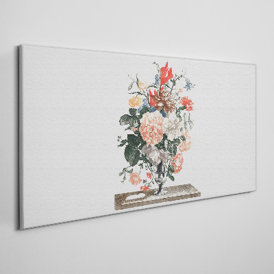 Floral arrangement in a vase Canvas Wall art