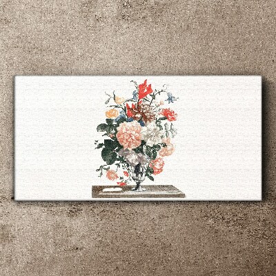 Floral arrangement in a vase Canvas Wall art
