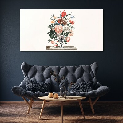 Figure flowers plant Canvas Wall art