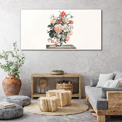 Figure flowers plant Canvas Wall art