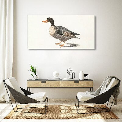 Duck in naturalistic style Canvas Wall art