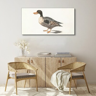 Duck in naturalistic style Canvas Wall art