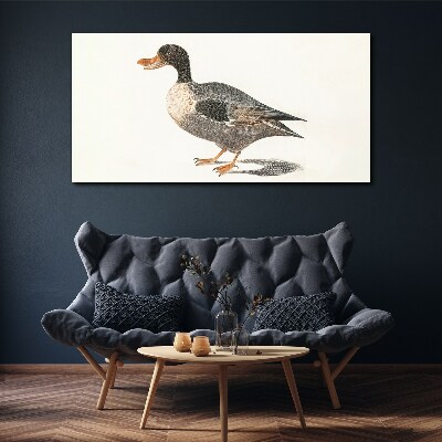 Duck in naturalistic style Canvas Wall art