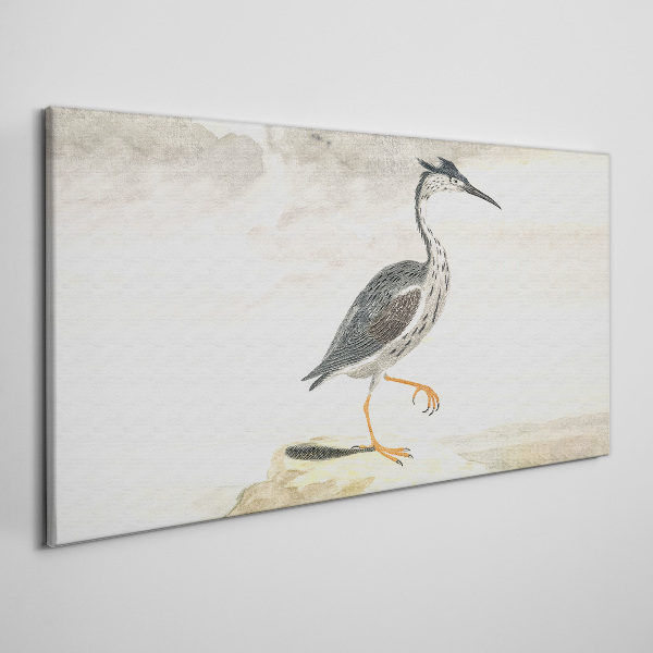 A migratory bird against the backdrop of nature Canvas Wall art