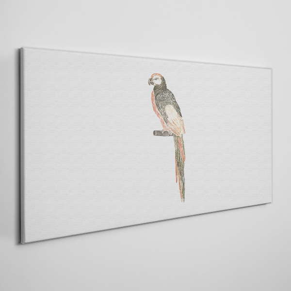 Bird on a branch Canvas Wall art