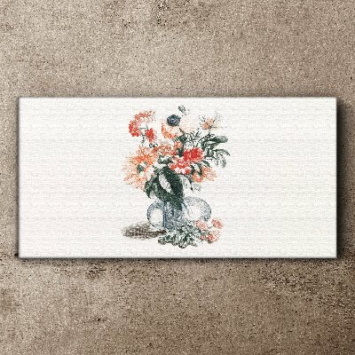 Figure flowers plant Canvas Wall art