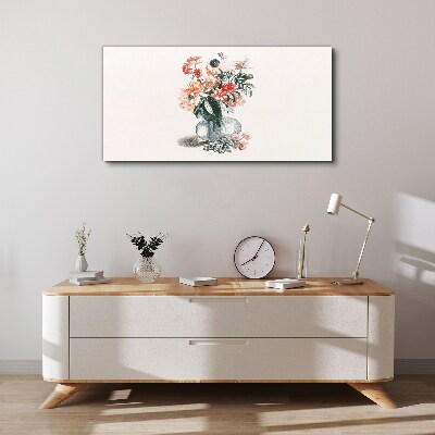 Figure flowers plant Canvas Wall art