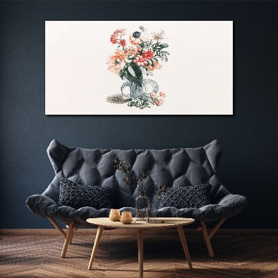 Figure flowers plant Canvas Wall art