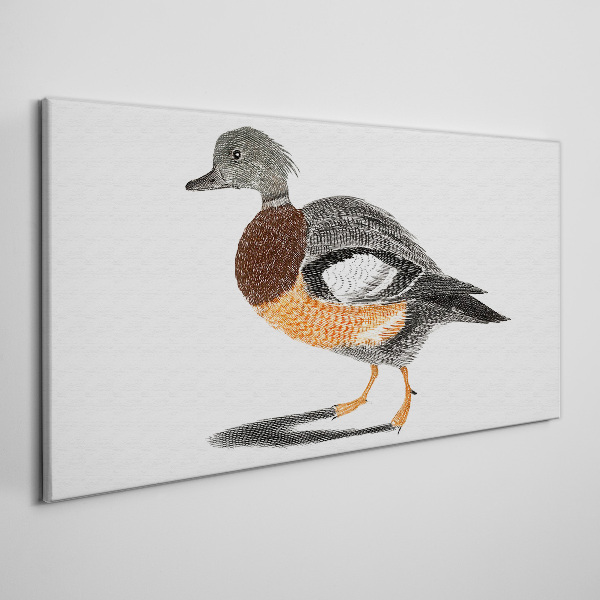 Duck in graphic style Canvas Wall art