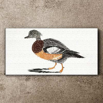 Duck in graphic style Canvas Wall art