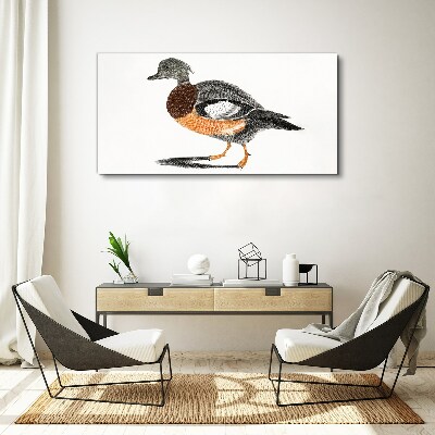 Duck in graphic style Canvas Wall art