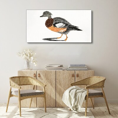 Duck in graphic style Canvas Wall art