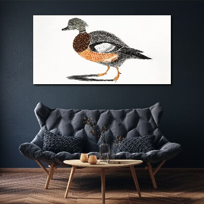Duck in graphic style Canvas Wall art