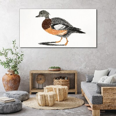 Duck in graphic style Canvas Wall art