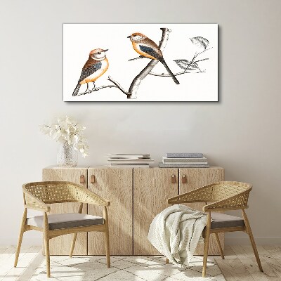 Figure animal bird branch Canvas Wall art