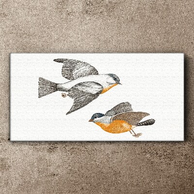 Birds in flight Canvas Wall art