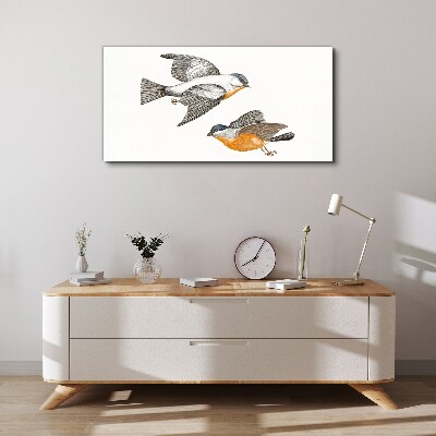 Birds in flight Canvas Wall art