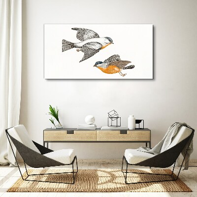 Birds in flight Canvas Wall art