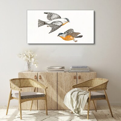 Birds in flight Canvas Wall art