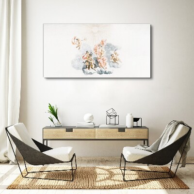 Angels in the clouds Canvas Wall art