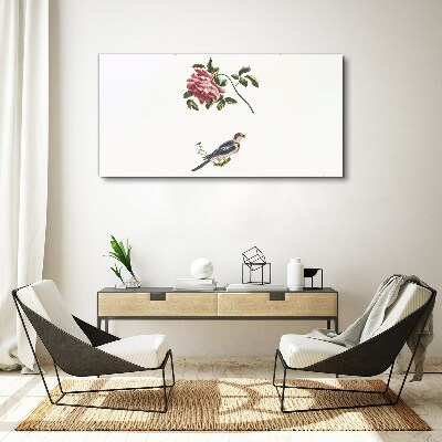Animal bird branch flower Canvas Wall art