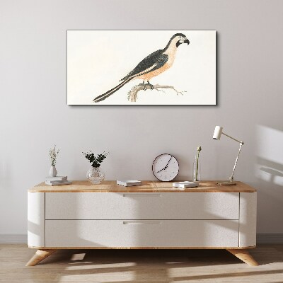 Bird on a branch Canvas Wall art