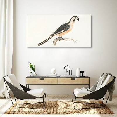 Bird on a branch Canvas Wall art